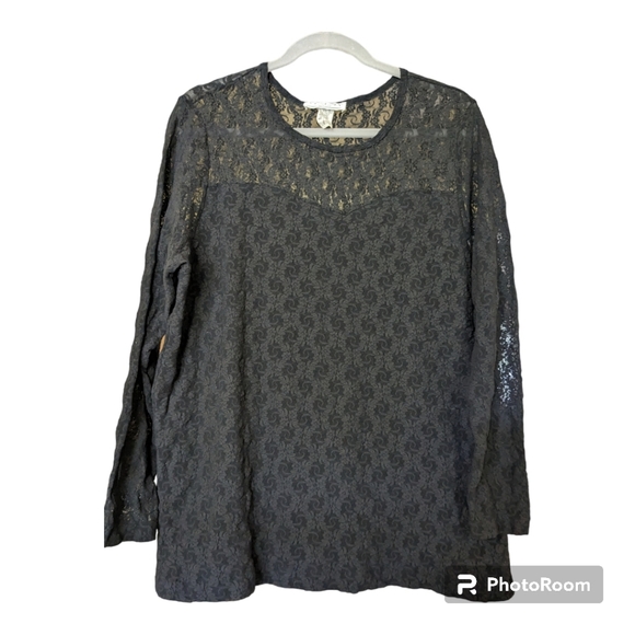 Venezia Vintage Stretch Lace Sweetheart Blouse - Picture 1 of 6